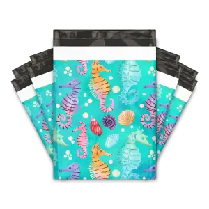 10x13 Seahorses Poly Mailers Shipping Envelopes Premium Printed Bags