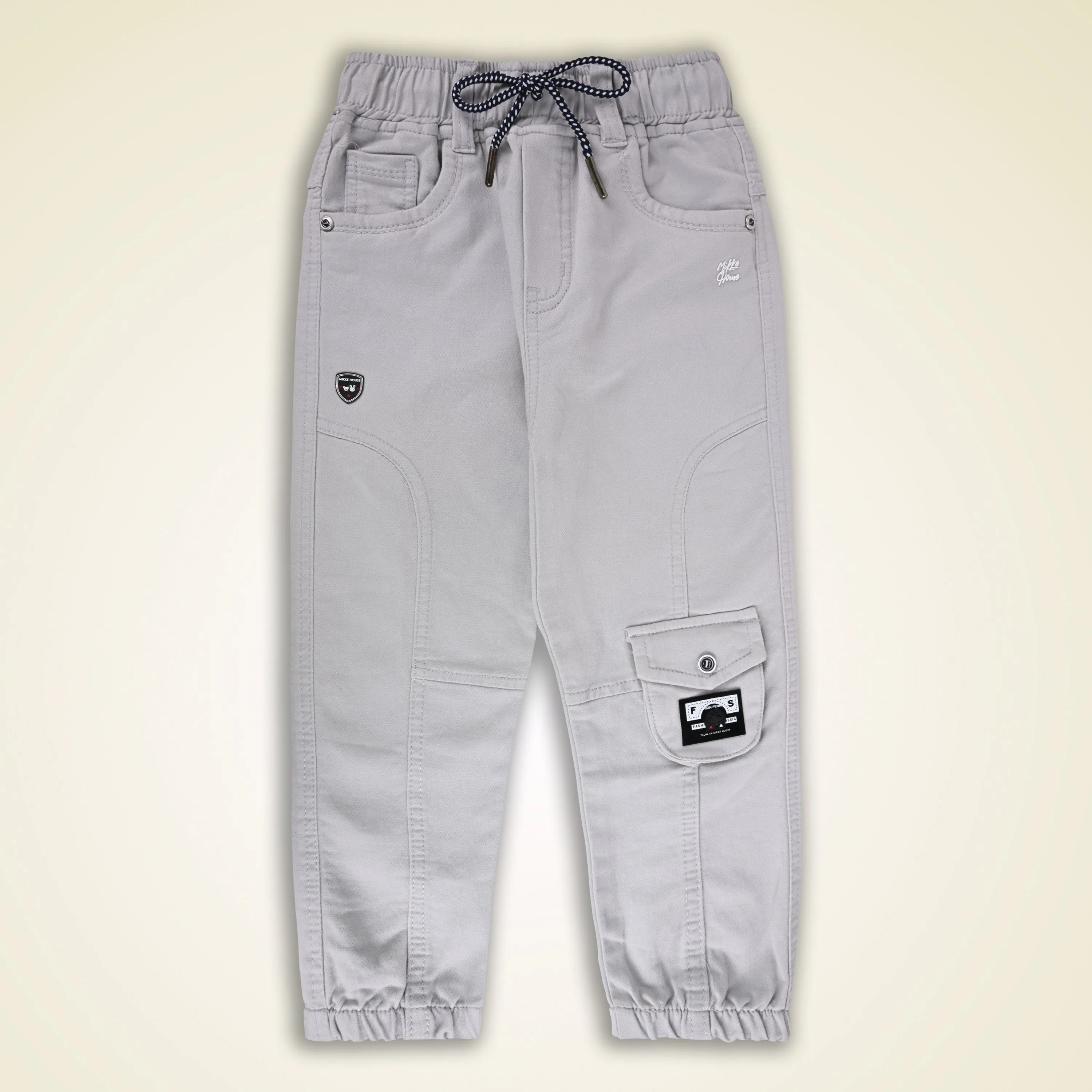 Boys Jogger Fit Solid Jeans