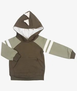 Boys Pullover with Hoodie - Green