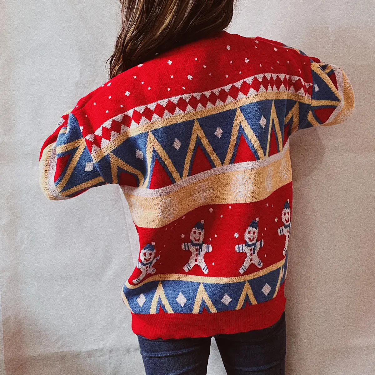 Christmas Sweater Womens Fashion Holiday Clothing Ugly Christmas Sweater Unisex Sweatshirt KESLEY