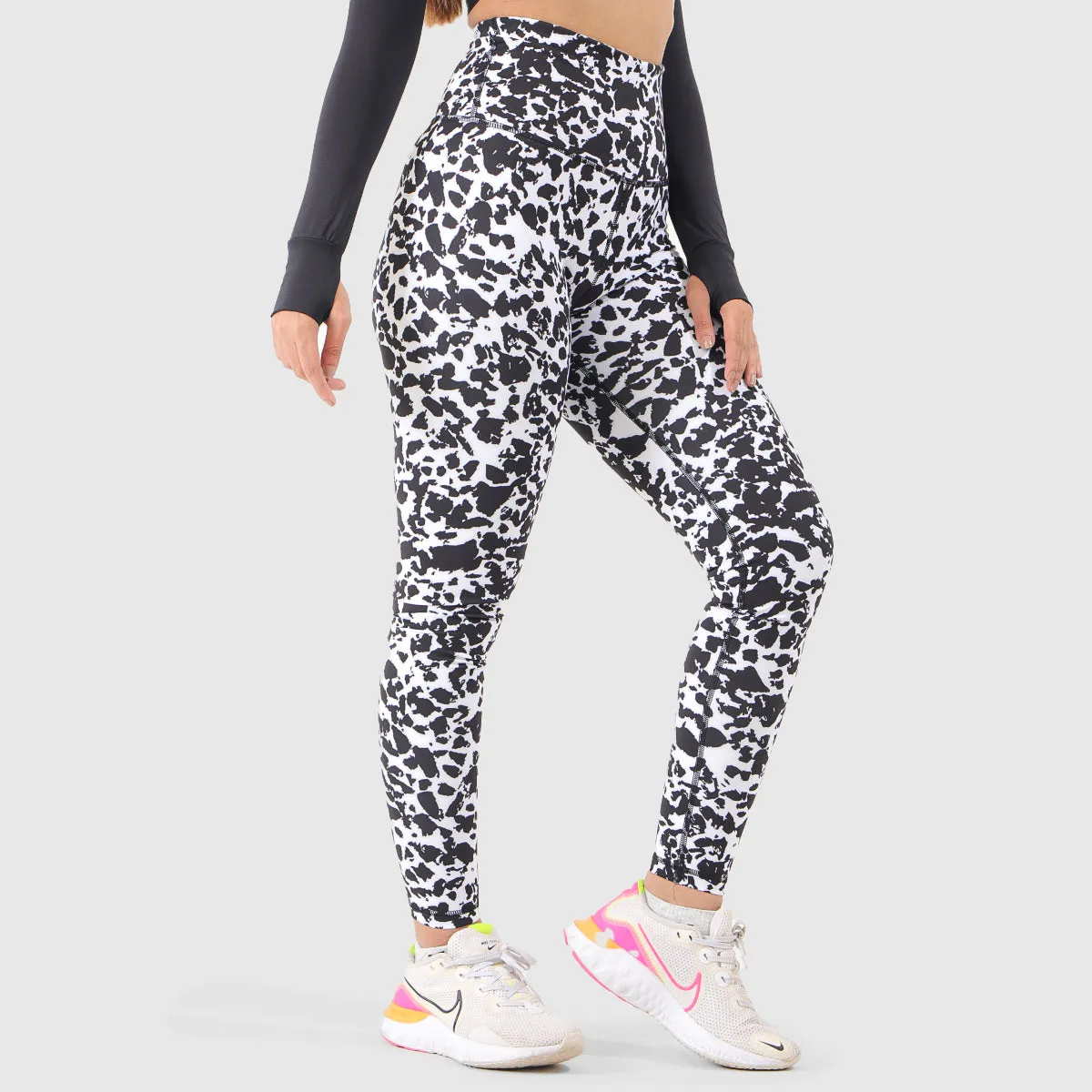 Dalmatian Textured Leggings (White)