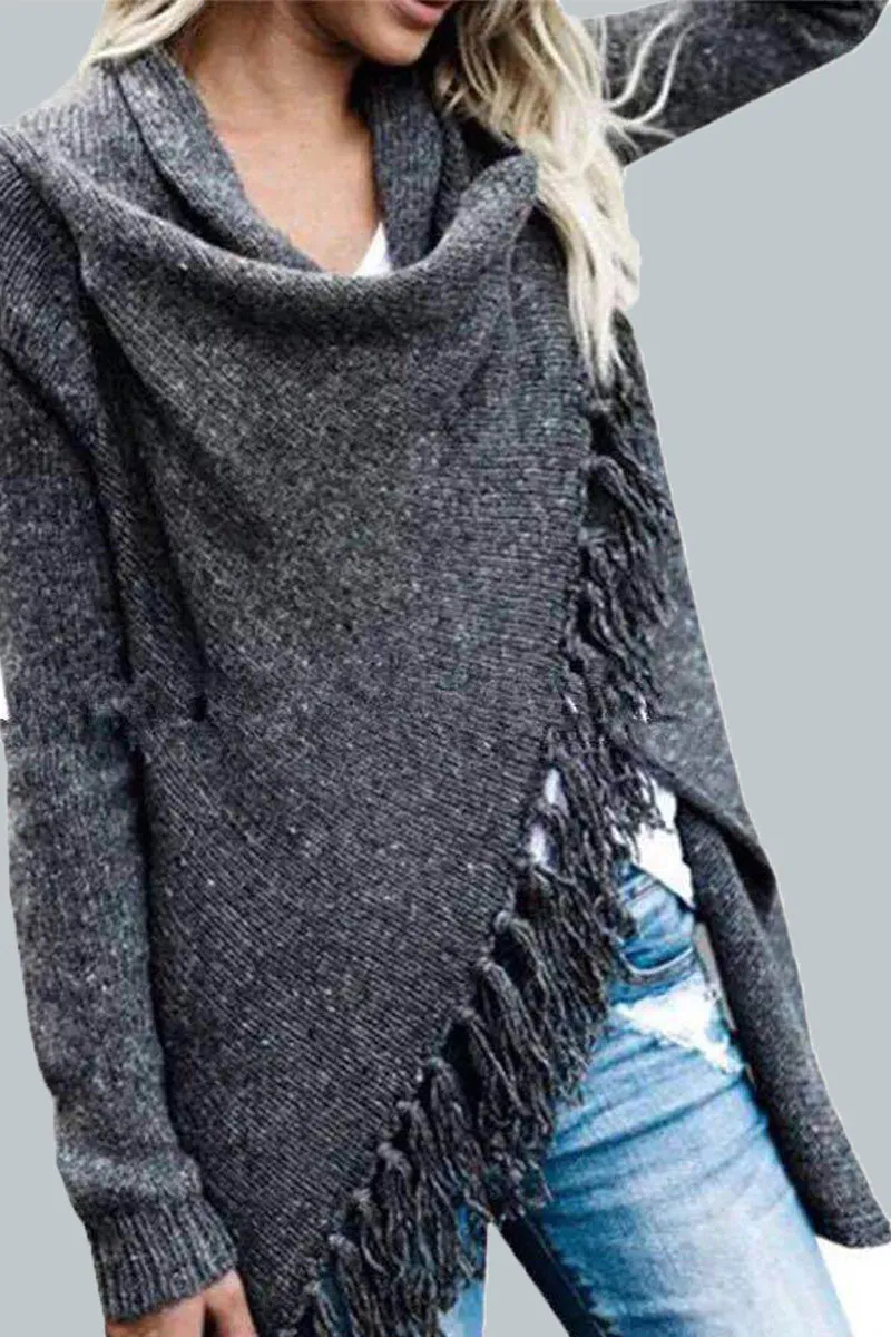 Fashion Casual Solid Patchwork O Neck Mid Waist Sweaters(7 colors)