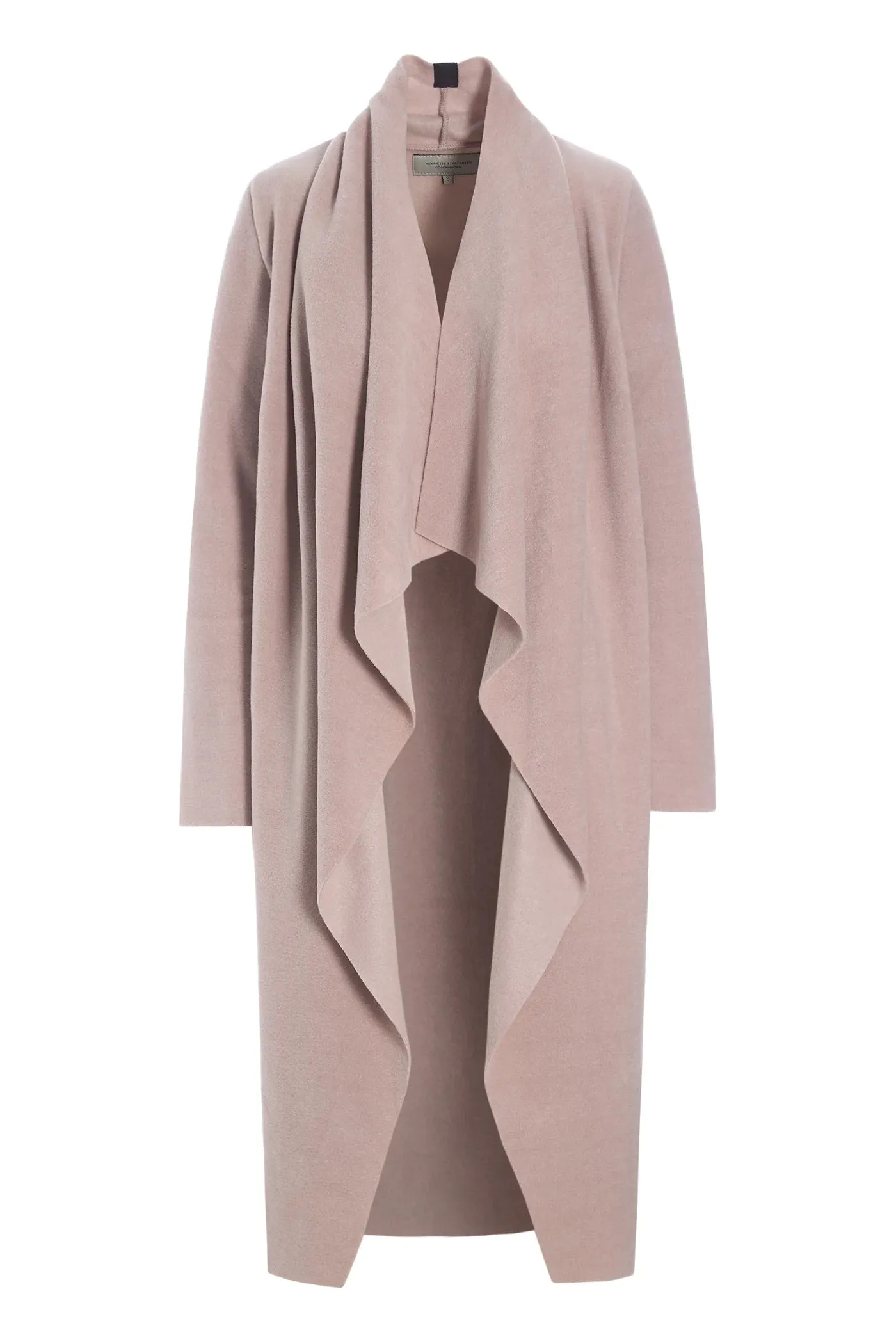 Henriette Cozy Long Fleece Cardigan | Dusty Rose