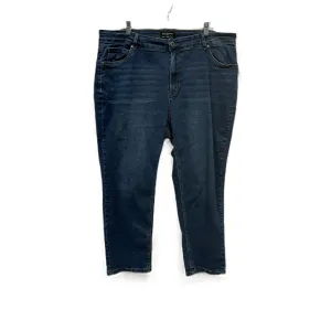 Jeans Straight By Bloomhic In Blue Denim, Size: 20