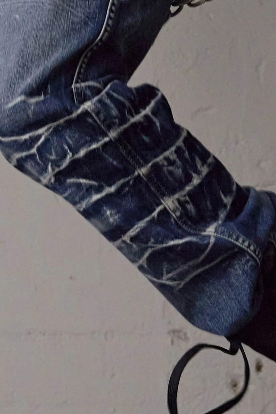 Lightning Pattern Jeans