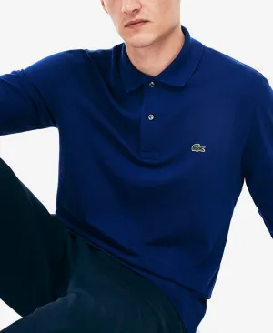 Men's classic long sleeve polo shirt l.12.12 Lacoste, dark blue