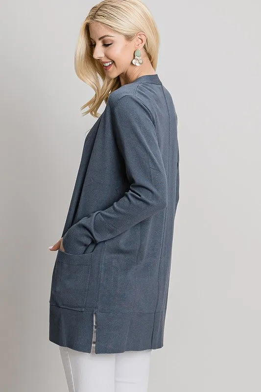 Midnight Soft Knit Cardigan