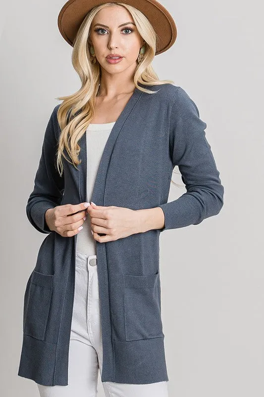 Midnight Soft Knit Cardigan