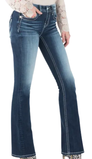 Miss Me Women's Inner Glimpse Bootcut Jean