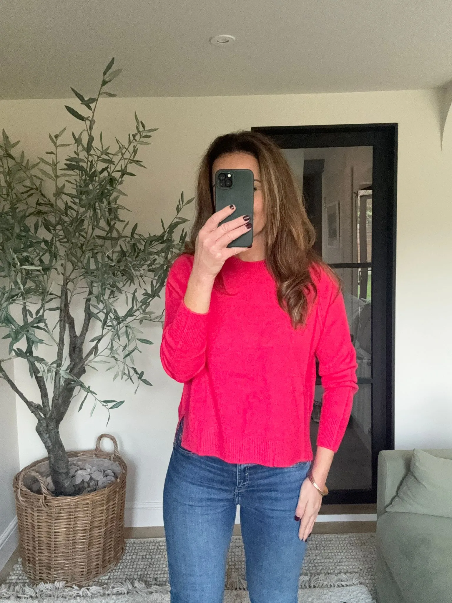 Raspberry Soft Knit Jumper