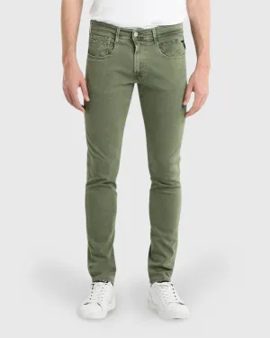 REPLAY R3978121914Y GREEN ANBASS X-LITE JEANS