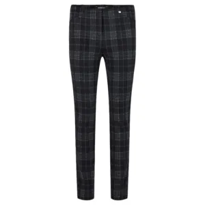 Robell Rose 09 Trousers Grey Check