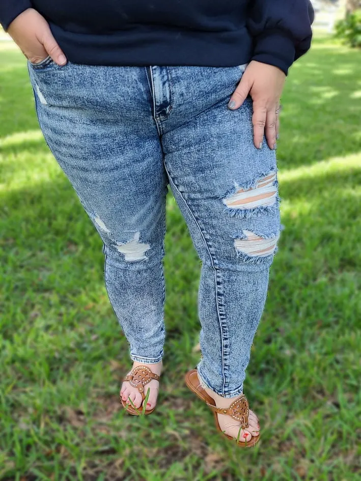 Rock n Roll Denim Boyfriend Jeans