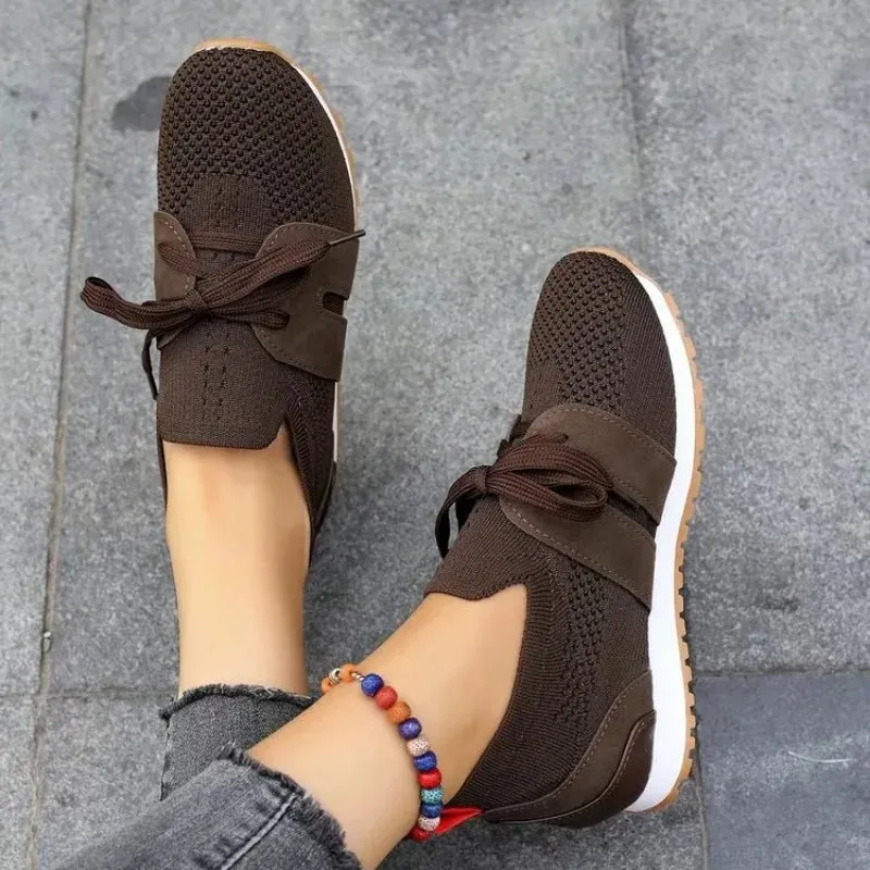 Stylish Mesh Sneakers with Bow